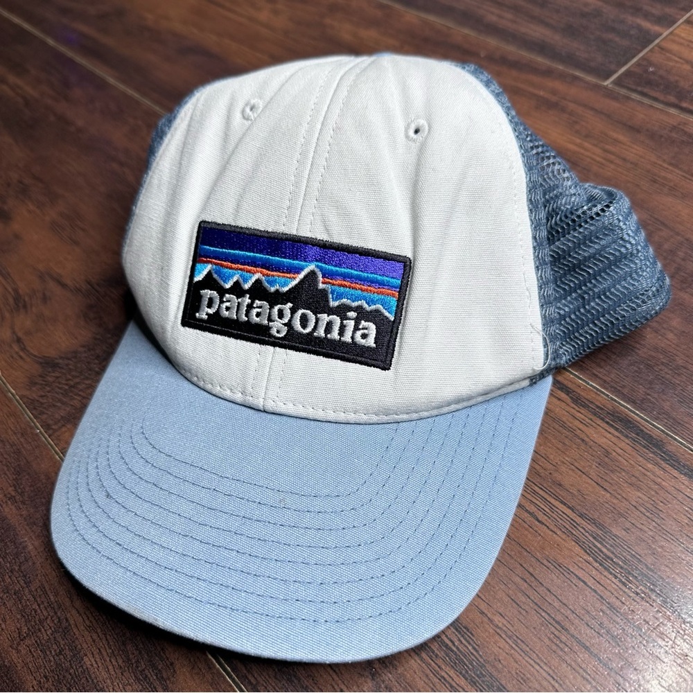 Patagonia Navy and Beige Trucker Hat